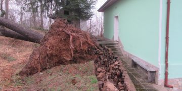 Ураган изкорени вековни дървета, отвя покриви на къщи в Балкана
