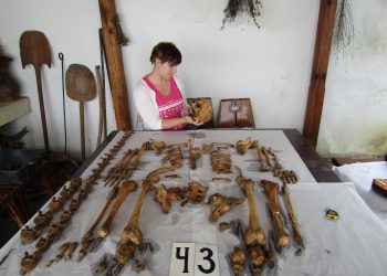 Емили от Англия сглобява скелети от Хоталич