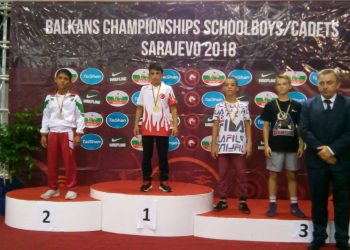 Сребърен медал в борбата за Сали Сашев от Балканиадата в Сараево