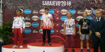 Сребърен медал в борбата за Сали Сашев от Балканиадата в Сараево