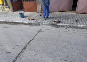 Мъж разруши бордюр на тротоар, съставиха му акт