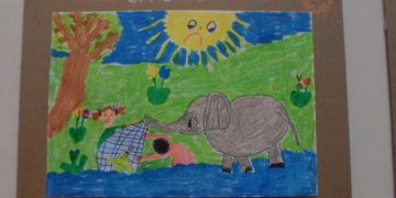 Рисунка на 5-годишната Гюлтян украси Народното събрание