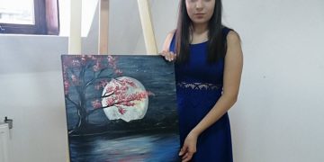 Приказни картини и романтични пейзажи в първата самостоятелна изложба на Мартина Тотевска