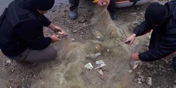 Доброволци от ЦРОО заловиха бракониерски мрежи с 20 кг риба