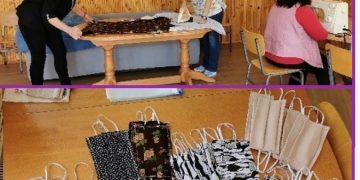 200 маски уши и дари екипа на Дневния център за деца с увреждания