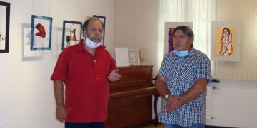 За втори път Валентин Русинов нареди изложба в Севлиево