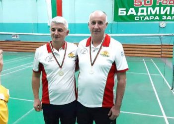 Веселин Десев и Николай Заръбов – шампиони по бадминтон при ветераните