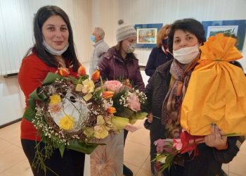 Габриела Ангелова и планината в Градската галерия