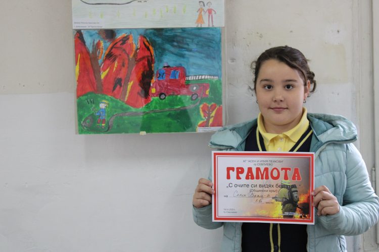 Рисунките на 17 деца ще участват в областния кръг на конкурса “С очите си видях бедата”