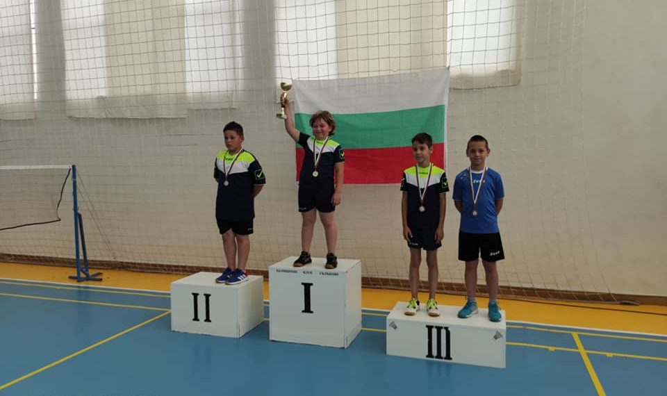 Отлично представяне на малките бадминтонисти на Държавното първенство в Гълъбово