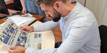 Евродепутатът от ГЕРБ/ЕНП Андрей Новаков, гост на екипа на в. “Росица”