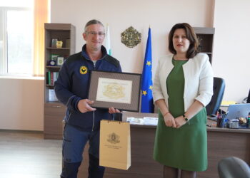 Наградиха Росен Терзиев – единственият спасител от Габровска област, участвал в мисията в Турция