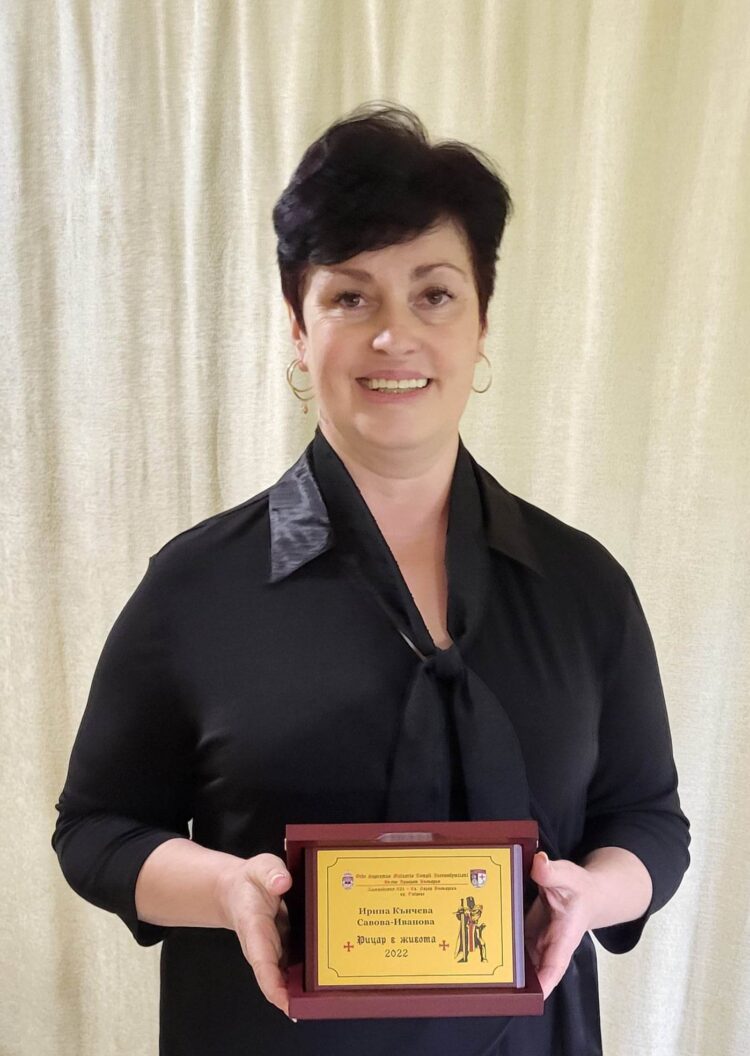 Ирина Савова е Рицар в живота за 2022 г., обяви дарителска кампания за закупуване на веноскопи