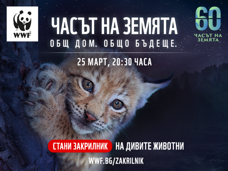 Утре, 25 март, е Часът на Земята, гасим светлините за час