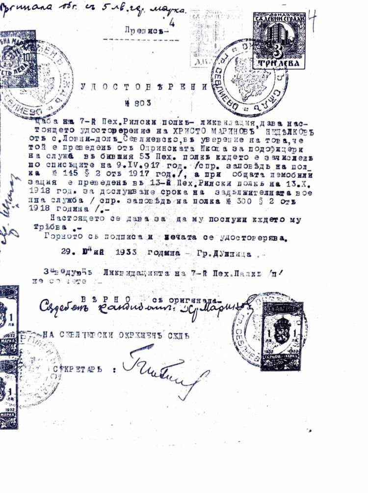 Ловнидолецът Христо Маринов Недялков – Опръскани с кръв страници. Депутат