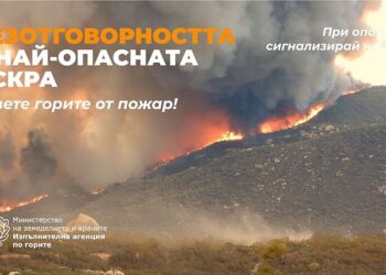 “Безотговорността е най-опасната искра” е мотото на тазгодишната информационна кампания за опазване на горите от пожари