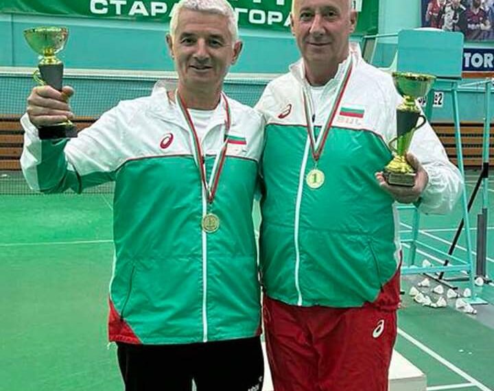 Заръбов и Десев безапелационни при ветераните по бадминтон