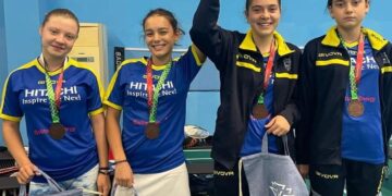 Успех за тима девойки от Държавното по бадминтон