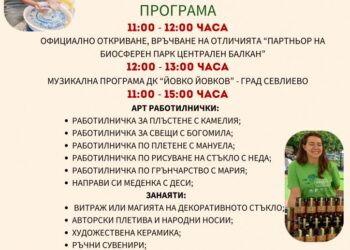 Второто издание на фестивала “Партньор на биосферен парк “Централен Балкан” – утре в Севлиево