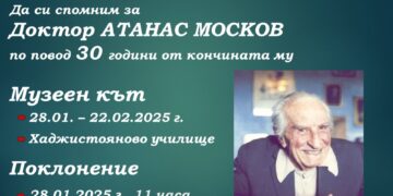 Mузеен кът и поклонение по повод 30 години от кончината на д-р Атанас Москов подготвиха от Историческия музей