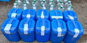 Полицията установи 410 литра спиртна течност с 91 алкохолни градуса без документи за акциз