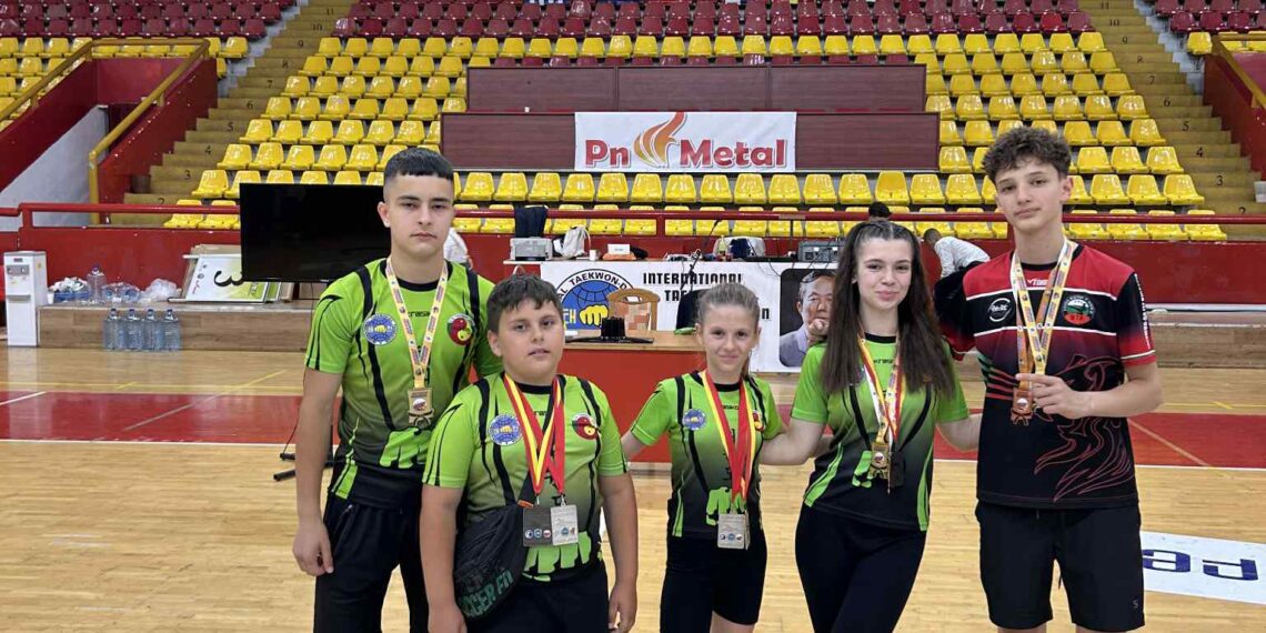 Техника на високо ниво и 10 медала за таекуондистите от “Охрид оупън”