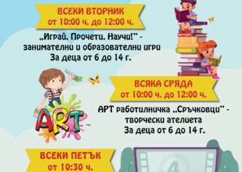 Лято в библиотеката – забавления, знания и творчество за малките любознайковци