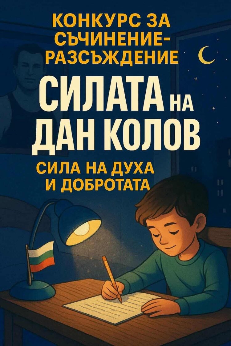 Конкурс “Силата на Дан Колов – сила на духа и добротата”