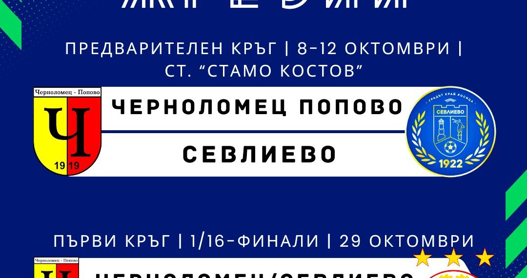 С гостуване на тим от Трета лига ФК “Севлиево” започва за Купата