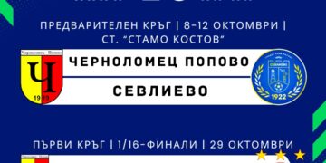 С гостуване на тим от Трета лига ФК “Севлиево” започва за Купата