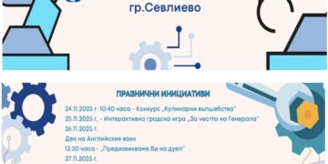 Стартира празничната програма по случай 63 години от основаването на ПГМЕТ ”Ген.Иван Бъчваров”