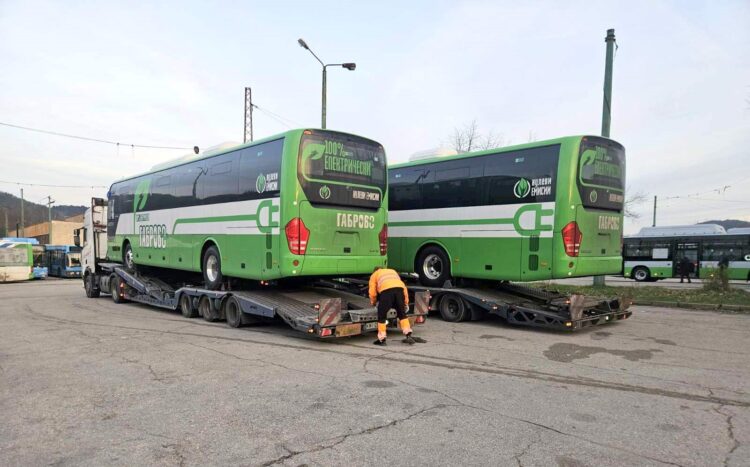 Още два електробуса ще обслужват транспортните линии от Габрово към Севлиево, София и Велико Търново